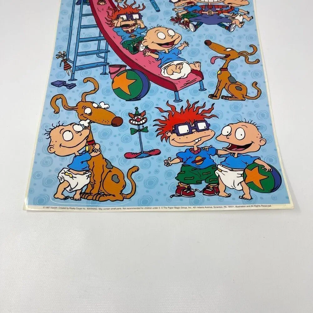 Color Clings Nickelodeon Rugrats Static Window Decorations 1997 Viacom Vtg Y2K